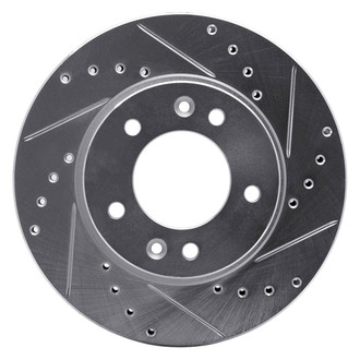 R1 Concepts® - eLINE™ Drilled and Slotted 1-Piece Front Passenger Side Brake Rotor