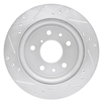 R1 Concepts® - eLINE™ Drilled and Slotted 1-Piece Rear Passenger Side Brake Rotor