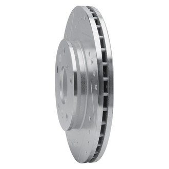 R1 Concepts® - eLINE™ Drilled and Slotted 1-Piece Front Driver Side Brake Rotor
