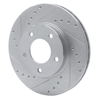 R1 Concepts® - eLINE™ Drilled and Slotted 1-Piece Front Driver Side Brake Rotor