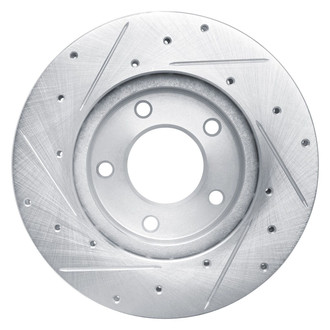 R1 Concepts® - eLINE™ Drilled and Slotted 1-Piece Front Passenger Side Brake Rotor