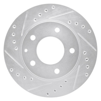 R1 Concepts® - eLINE™ Drilled and Slotted 1-Piece Front Driver Side Brake Rotor