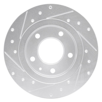 R1 Concepts® - eLINE™ Drilled and Slotted 1-Piece Rear Passenger Side Brake Rotor