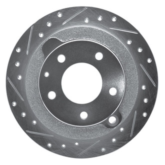 R1 Concepts® - eLINE™ Drilled and Slotted 1-Piece Rear Driver Side Brake Rotor