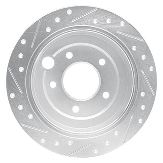 R1 Concepts® - eLINE™ Drilled and Slotted 1-Piece Rear Passenger Side Brake Rotor
