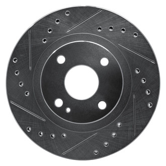 R1 Concepts® - eLINE™ Drilled and Slotted 1-Piece Front Driver Side Brake Rotor