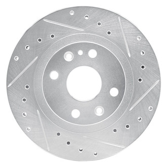 R1 Concepts® - eLINE™ Drilled and Slotted 1-Piece Front Passenger Side Brake Rotor