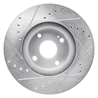R1 Concepts® - eLINE™ Drilled and Slotted 1-Piece Front Passenger Side Brake Rotor