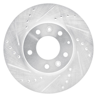 R1 Concepts® - eLINE™ Drilled and Slotted 1-Piece Front Driver Side Brake Rotor
