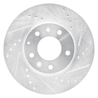 R1 Concepts® - eLINE™ Drilled and Slotted 1-Piece Front Passenger Side Brake Rotor