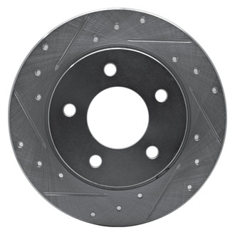 R1 Concepts® - eLINE™ Drilled and Slotted 1-Piece Rear Driver Side Brake Rotor