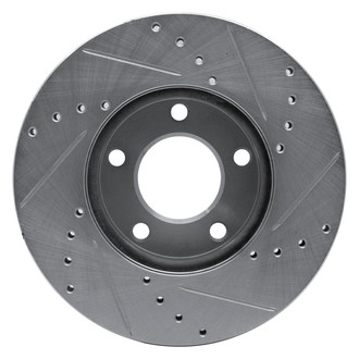 R1 Concepts® - eLINE™ Drilled and Slotted 1-Piece Front Driver Side Brake Rotor