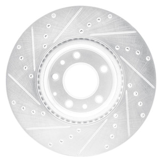 R1 Concepts® - eLINE™ Drilled and Slotted 1-Piece Front Passenger Side Brake Rotor