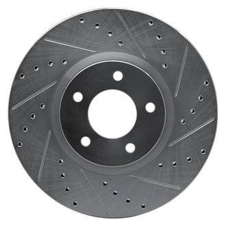 R1 Concepts® - eLINE™ Drilled and Slotted 1-Piece Front Passenger Side Brake Rotor