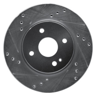 R1 Concepts® - eLINE™ Drilled and Slotted 1-Piece Front Driver Side Brake Rotor