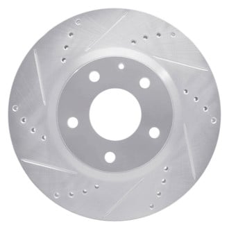 R1 Concepts® - eLINE™ Drilled and Slotted 1-Piece Front Driver Side Brake Rotor