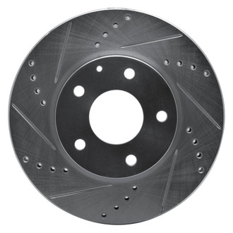 R1 Concepts® - eLINE™ Drilled and Slotted 1-Piece Front Driver Side Brake Rotor
