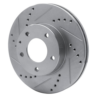 R1 Concepts® - eLINE™ Drilled and Slotted 1-Piece Front Driver Side Brake Rotor