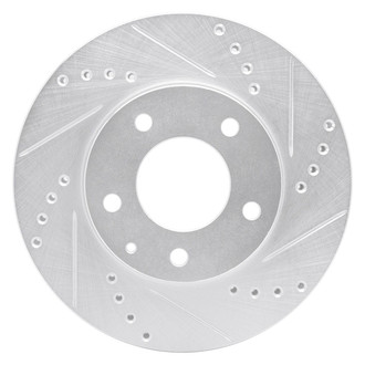 R1 Concepts® - eLINE™ Drilled and Slotted 1-Piece Front Passenger Side Brake Rotor