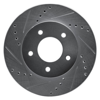 R1 Concepts® - eLINE™ Drilled and Slotted 1-Piece Front Driver Side Brake Rotor