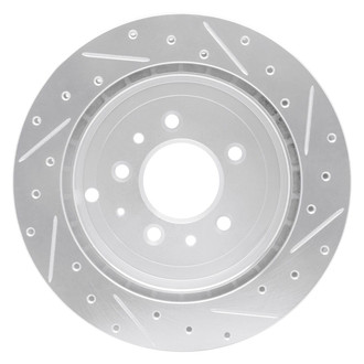 R1 Concepts® - eLINE™ Drilled and Slotted 1-Piece Rear Driver Side Brake Rotor