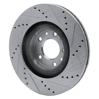 R1 Concepts® - eLINE™ Drilled and Slotted 1-Piece Front Driver Side Brake Rotor