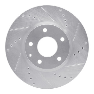 R1 Concepts® - eLINE™ Drilled and Slotted 1-Piece Front Passenger Side Brake Rotor