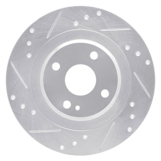 R1 Concepts® - eLINE™ Drilled and Slotted 1-Piece Rear Driver Side Brake Rotor