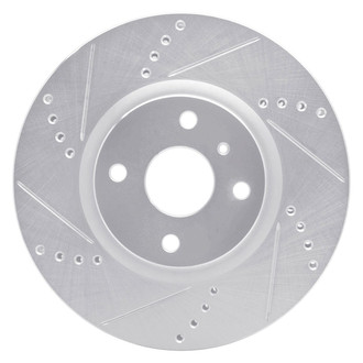R1 Concepts® - eLINE™ Drilled and Slotted 1-Piece Front Driver Side Brake Rotor