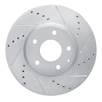 R1 Concepts® - eLINE™ Drilled and Slotted 1-Piece Front Passenger Side Brake Rotor