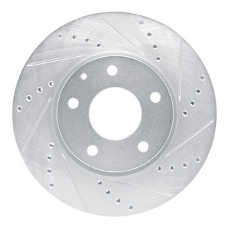 R1 Concepts® - eLINE™ Drilled and Slotted 1-Piece Front Passenger Side Brake Rotor