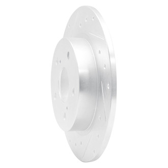 R1 Concepts® - eLINE™ Drilled and Slotted 1-Piece Rear Driver Side Brake Rotor