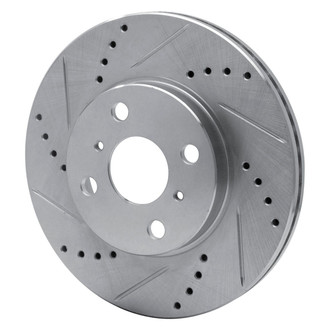 R1 Concepts® - eLINE™ Drilled and Slotted 1-Piece Front Driver Side Brake Rotor