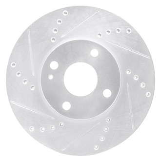 R1 Concepts® - eLINE™ Drilled and Slotted 1-Piece Front Driver Side Brake Rotor