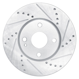 R1 Concepts® - eLINE™ Drilled and Slotted 1-Piece Front Passenger Side Brake Rotor
