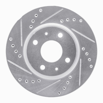 R1 Concepts® - eLINE™ Drilled and Slotted 1-Piece Front Driver Side Brake Rotor