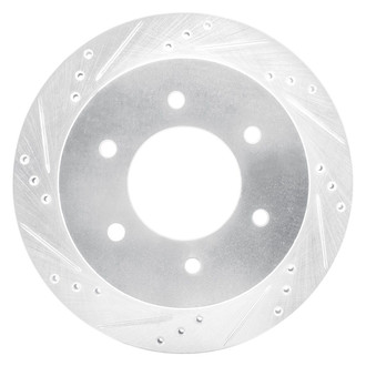 R1 Concepts® - eLINE™ Drilled and Slotted 1-Piece Rear Driver Side Brake Rotor