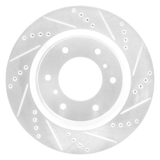 R1 Concepts® - eLINE™ Drilled and Slotted 1-Piece Front Passenger Side Brake Rotor