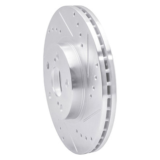 R1 Concepts® - eLINE™ Drilled and Slotted 1-Piece Front Passenger Side Brake Rotor