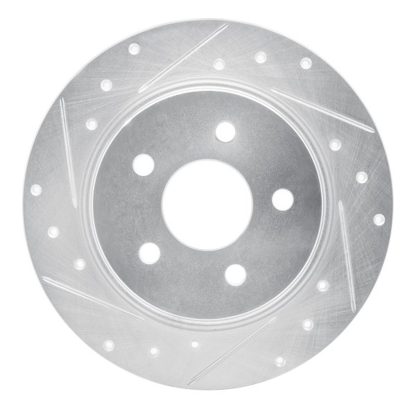 R1 Concepts® - eLINE™ Drilled and Slotted 1-Piece Rear Brake Rotor