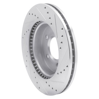 R1 Concepts® - eLINE™ Drilled and Slotted 1-Piece Front Driver Side Brake Rotor