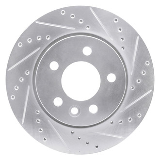 R1 Concepts® - eLINE™ Drilled and Slotted 1-Piece Front Passenger Side Brake Rotor