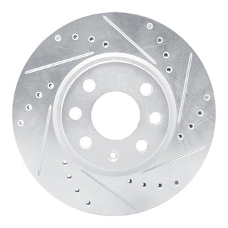 R1 Concepts® - eLINE™ Drilled and Slotted 1-Piece Front Passenger Side Brake Rotor