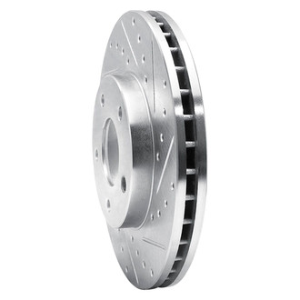 R1 Concepts® - eLINE™ Drilled and Slotted 1-Piece Front Passenger Side Brake Rotor