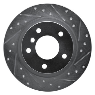 R1 Concepts® - eLINE™ Drilled and Slotted 1-Piece Rear Passenger Side Brake Rotor