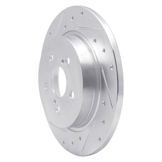 R1 Concepts® - eLINE™ Drilled and Slotted 1-Piece Rear Driver Side Brake Rotor