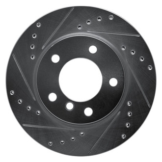 R1 Concepts® - eLINE™ Drilled and Slotted 1-Piece Front Driver Side Brake Rotor