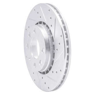 R1 Concepts® - eLINE™ Drilled and Slotted 1-Piece Front Passenger Side Brake Rotor