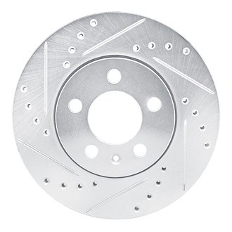 R1 Concepts® - eLINE™ Drilled and Slotted 1-Piece Front Driver Side Brake Rotor