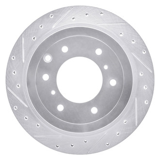 R1 Concepts® - eLINE™ Drilled and Slotted 1-Piece Rear Driver Side Brake Rotor